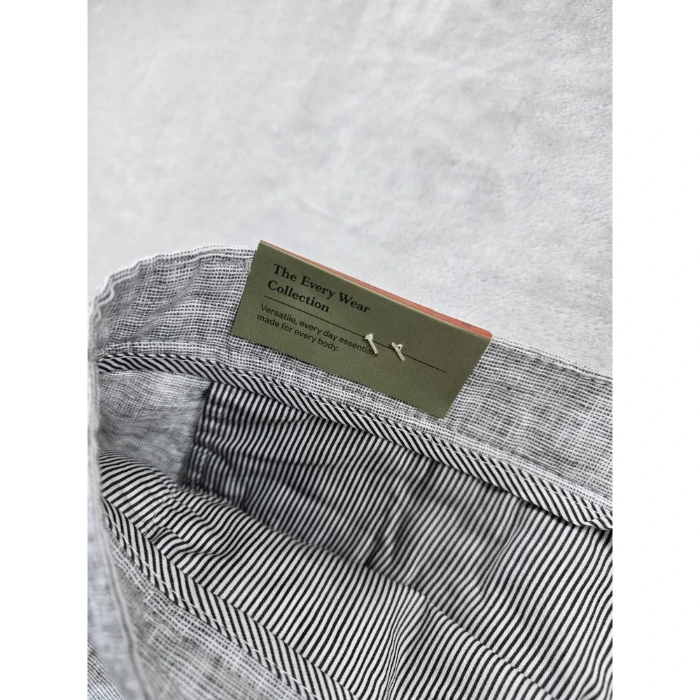Goodfellow‎ Linen Shorts Mens 40 Gray Cotton Flat Front Every Wear Short NEW